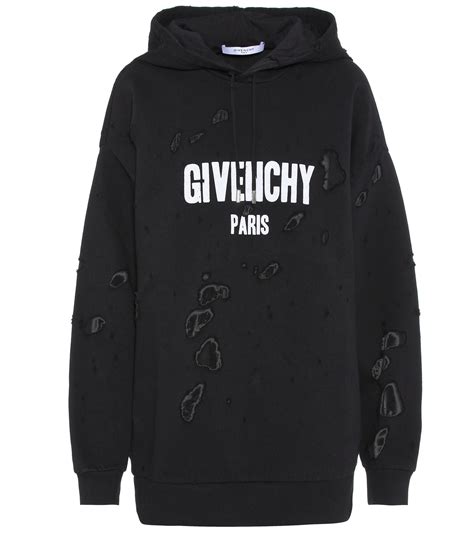 givenchy distressed hoodie women& 39|reversible Givenchy black hoodie.